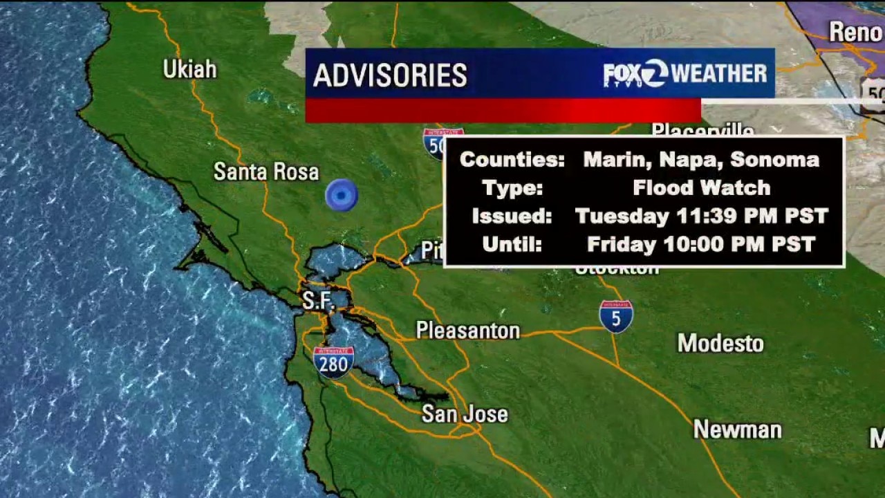 Christmas Eve storm pushes into Bay Area