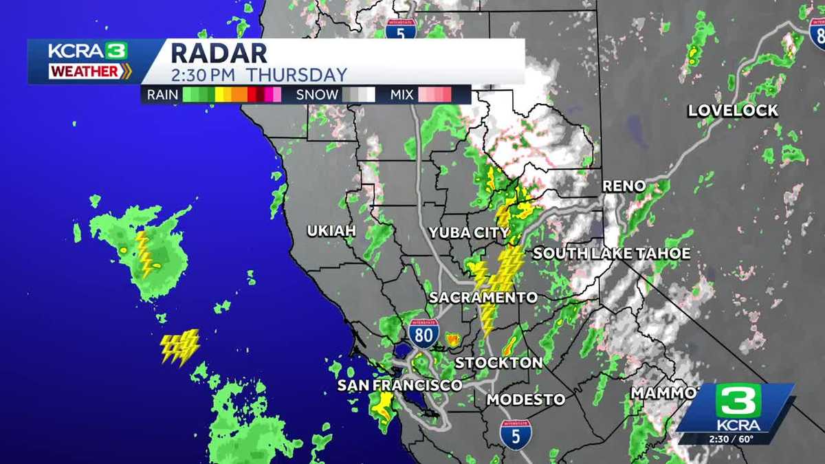 Severe thunderstorm warning issued in the greater Sacramento area