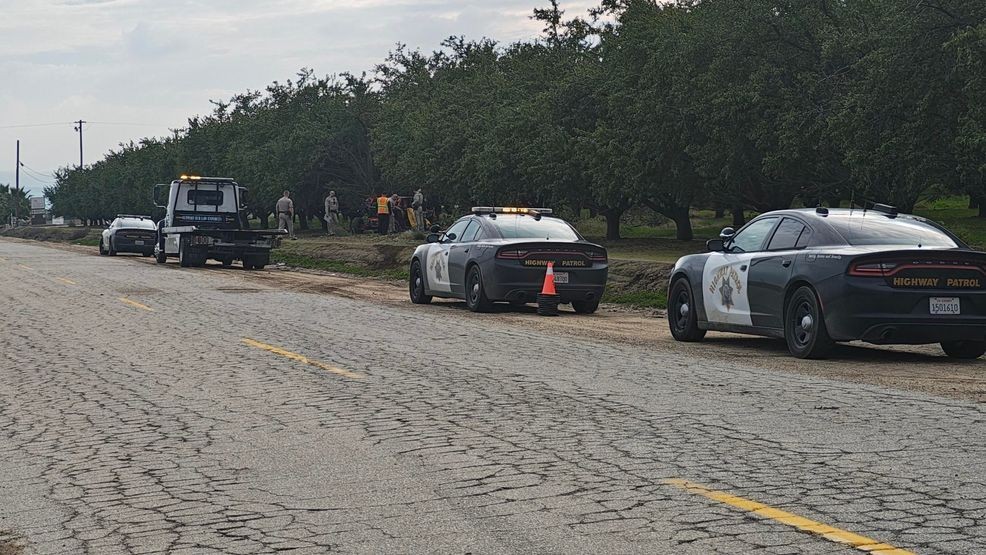 At least one person died after a deadly rollover crash on Rockpile Rd. near Arvin Saturday afternoon, according to the California Highway Patrol. This is a photo of the crash investigation on Saturday afternoon. PHOTO: KBAK/KBFX{p}{/p}