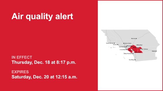 Air quality alert affecting Orange County until early Saturday – Orange County Register