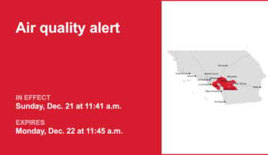 Air quality alert in place for Orange County Monday – Orange County Register