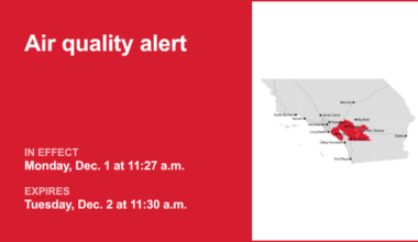 Air quality alert in place for Orange County Tuesday – Orange County Register