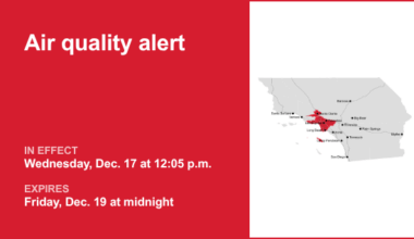 Air quality alert issued for Los Angeles County until early Friday – Daily News