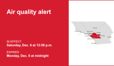 Air quality alert issued for the Orange County and Santa Ana Mountains area until early Monday – Orange County Register