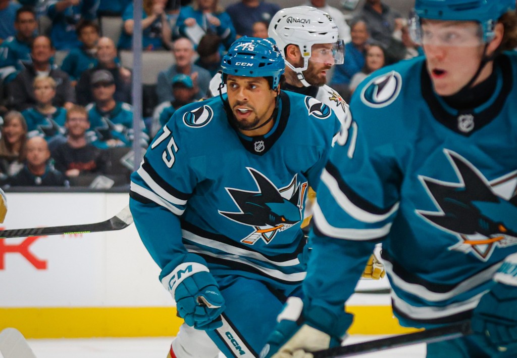 San Jose Sharks' Ryan Reaves back in Toronto after split from Maple Leafs