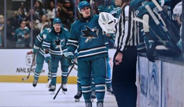 San Jose Sharks forward Adam Gaudette to miss game vs. Minnesota Wild