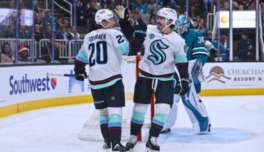 San Jose Sharks blow lead, lose to Ryker Evans, Seattle Kraken
