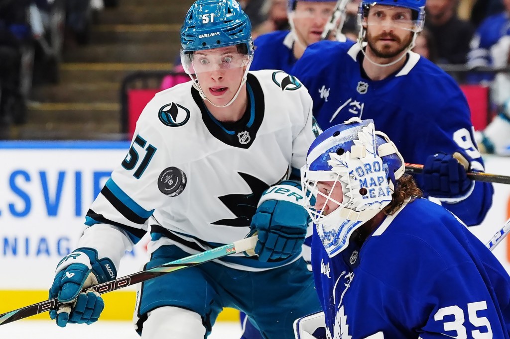 San Jose Sharks, Alex Wennberg beat Toronto Maple Leafs, Dennis Hildeby