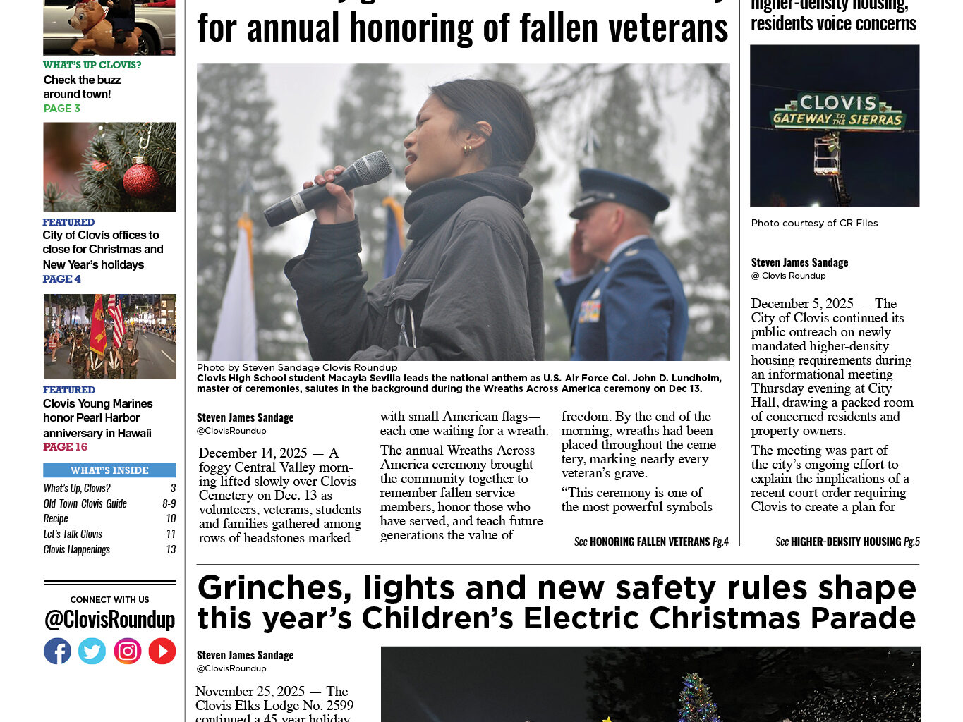 Clovis Roundup – December 18, 2025 – Clovis Roundup