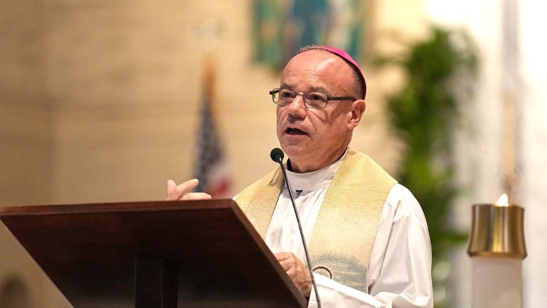 San Diego Auxiliary Bishop Ramón Bejarano (Photo by Chris Stone/Times of San Diego)