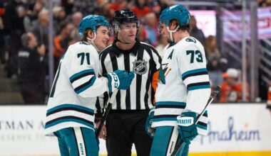 Sharks Win 5-4: Celebrini Scores 3 Points, Comes Back From Deflected Puck Scare