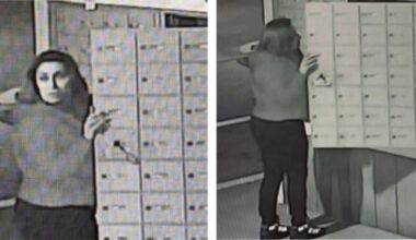 Clovis police are seeking a suspect in a mail theft that occurred just after 3 a.m. on December 5, 2025, near Villa and Bullard avenues. (Clovis PD)