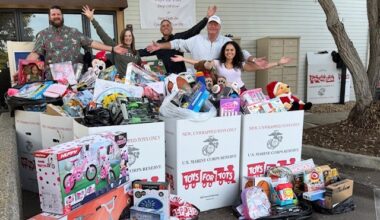 Jim Coleman and Todd DeRenzis State Farm Insurance Agencies’ 2025 ‘Toys for Tots’ campaign surpassed last year’s high number of donations