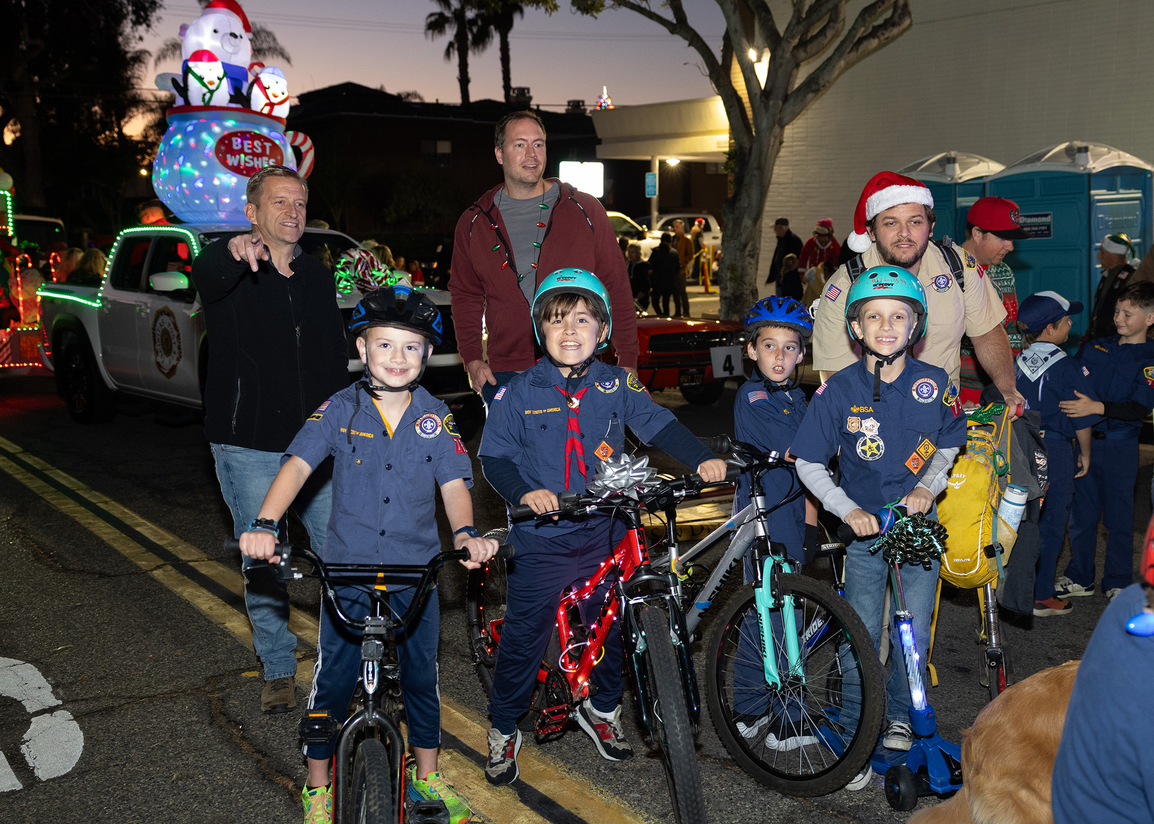Scouts from Pack 731 rode with the American Legion group...
