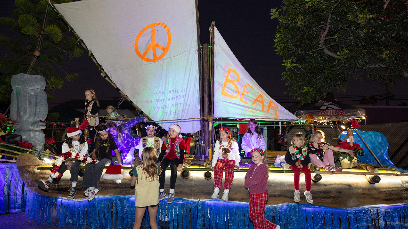 Float from the YMCA “Bear Nation” program (Jon Clark)