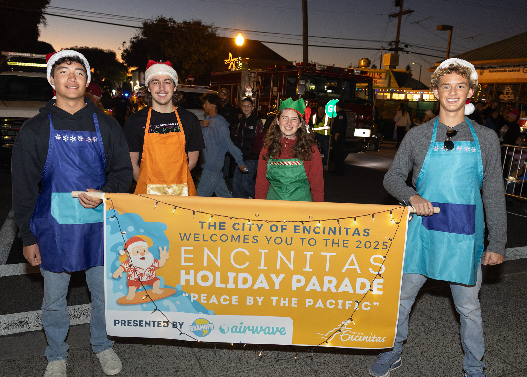 Members of the Encinitas Youth Commission led the parade (Jon...