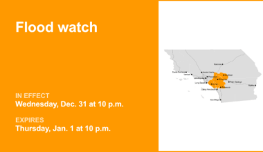 Flood watch affecting the Orange County and Santa Ana Mountains area Wednesday and Thursday – Orange County Register