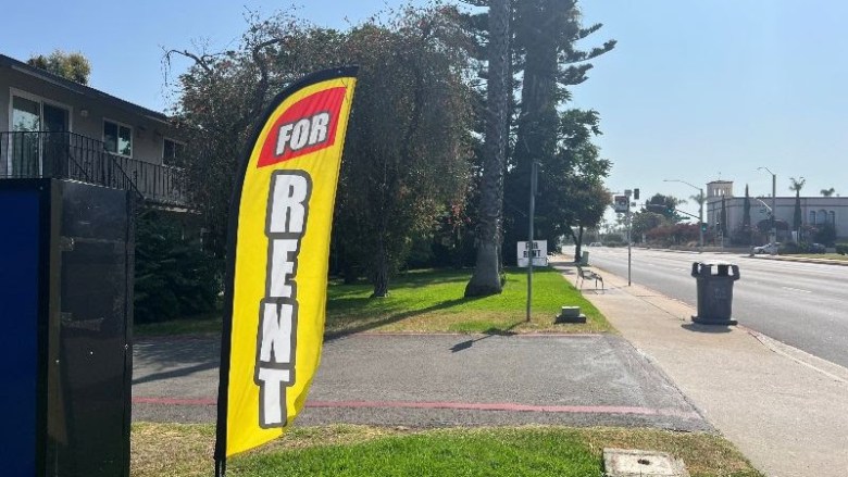 For rent sign