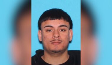 Fresno police arrested Jordan Rios, 22, on Dec. 11, 2025, in connection with multiple late-night shootings at the same home near West San Carlos and North Pope avenues in November. (Fresno PD)
