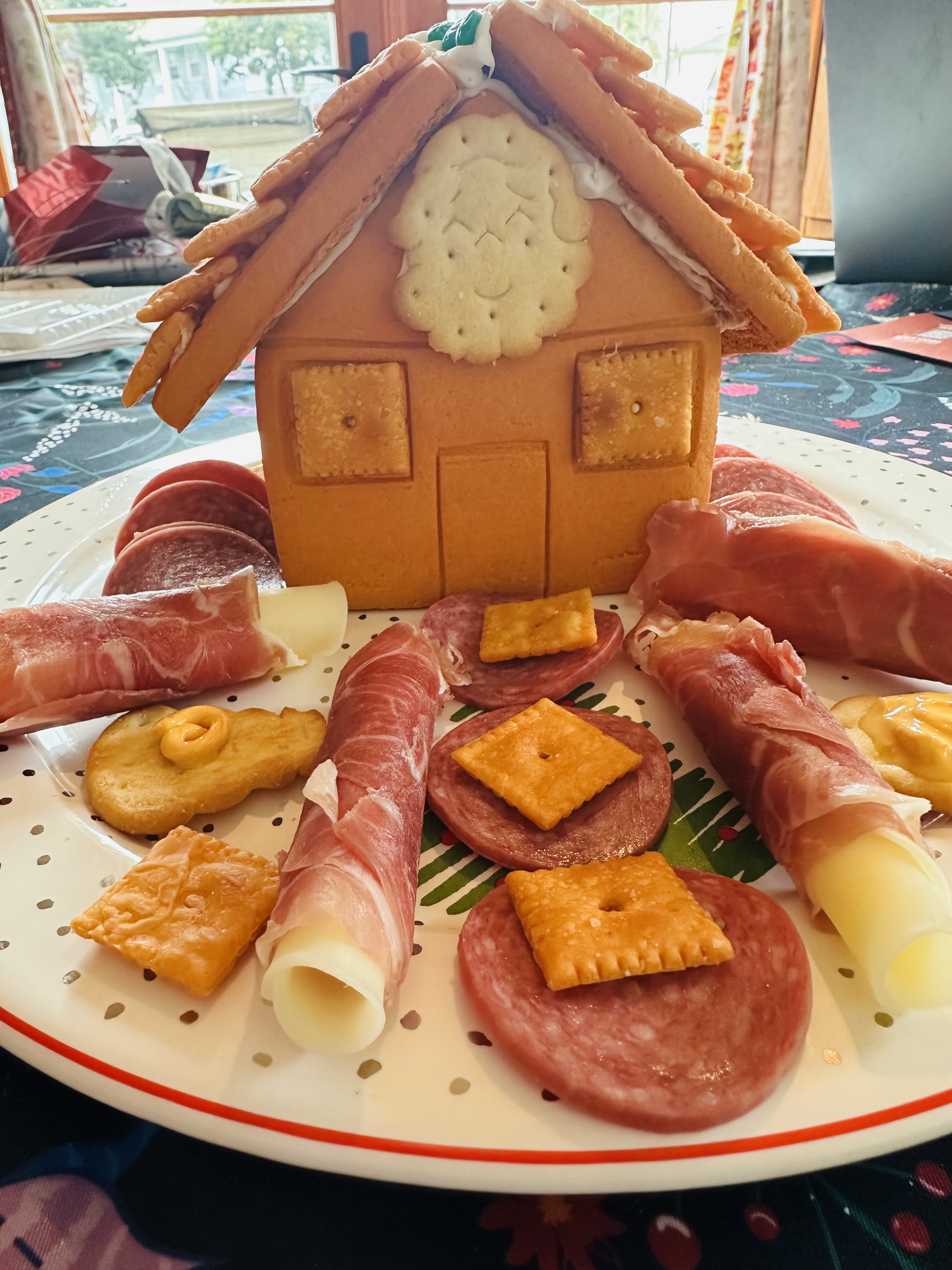 Columnist Jo Murray’s Cheez-It holiday house. (Photo by Jo Murray).