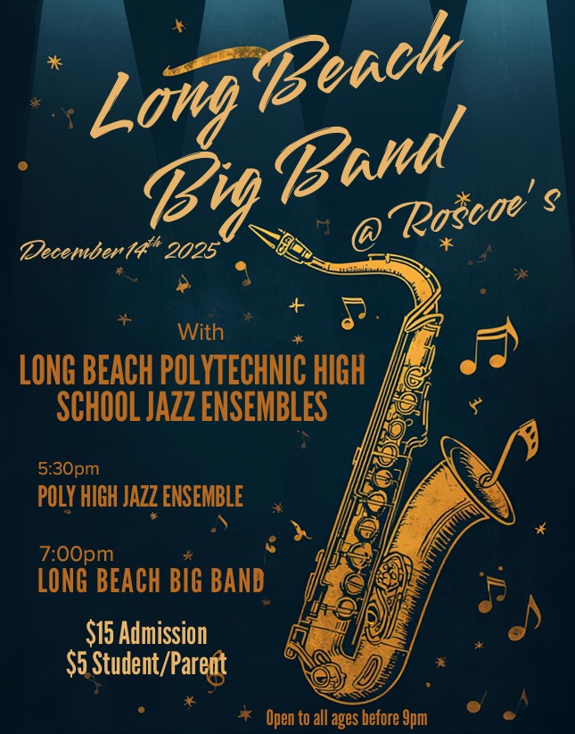 On Sunday, Dec. 14, the Long Beach Big Band will...