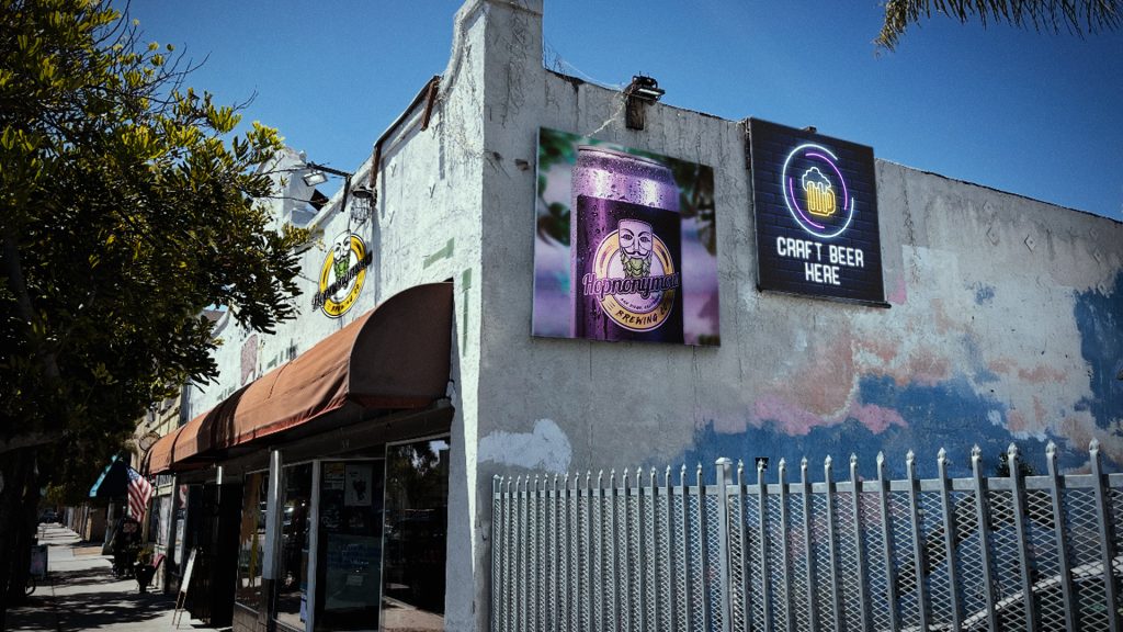 A work-in-progress rendering of Hopnonymous Brewing's upcoming Normal Heights taproom