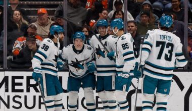 Macklin Celebrini hits 60 points with goal, 2 assists in San Jose Sharks' victory over Anaheim Ducks