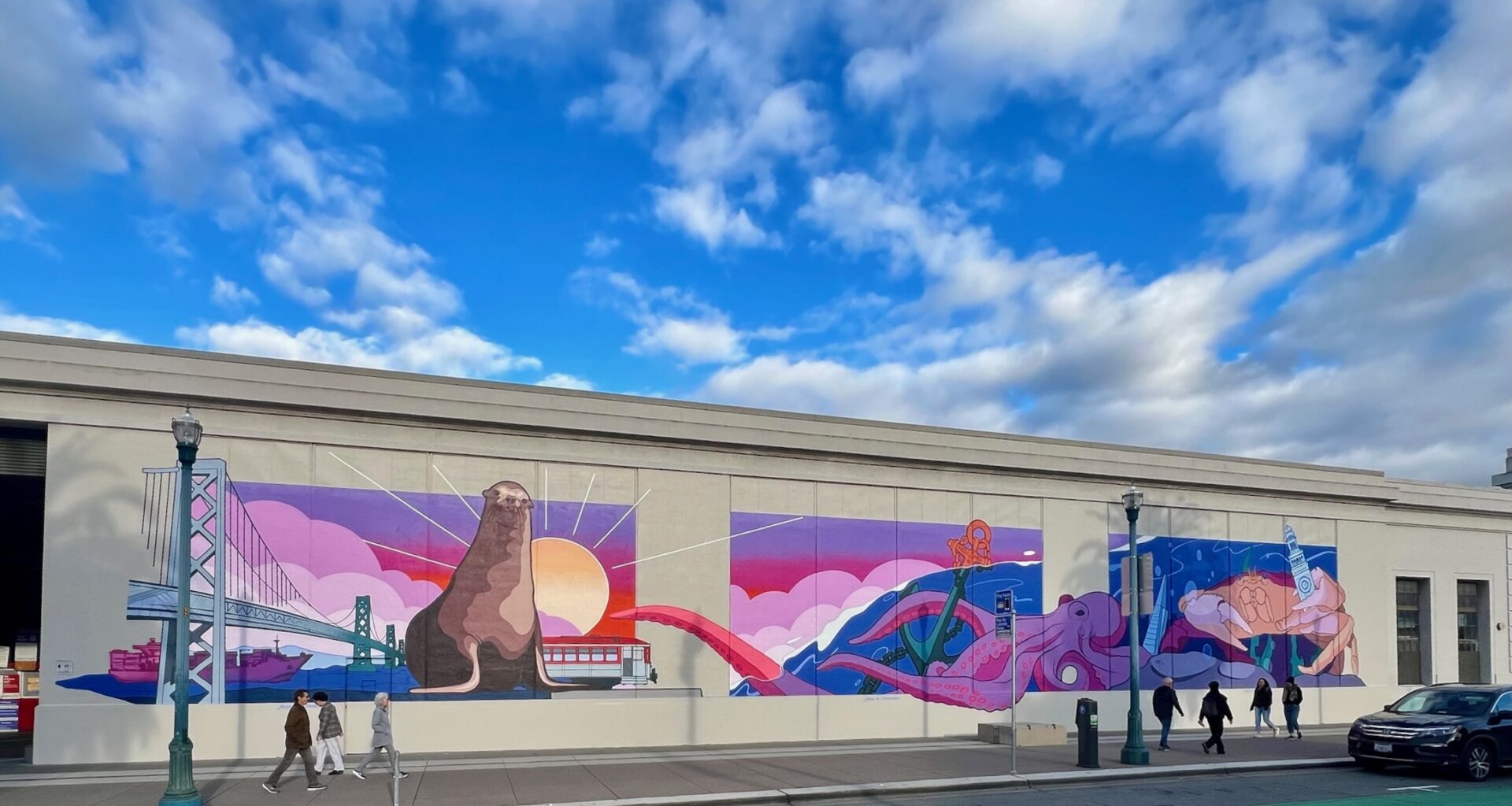 Sprawling new seascape mural decorates S.F. waterfront  