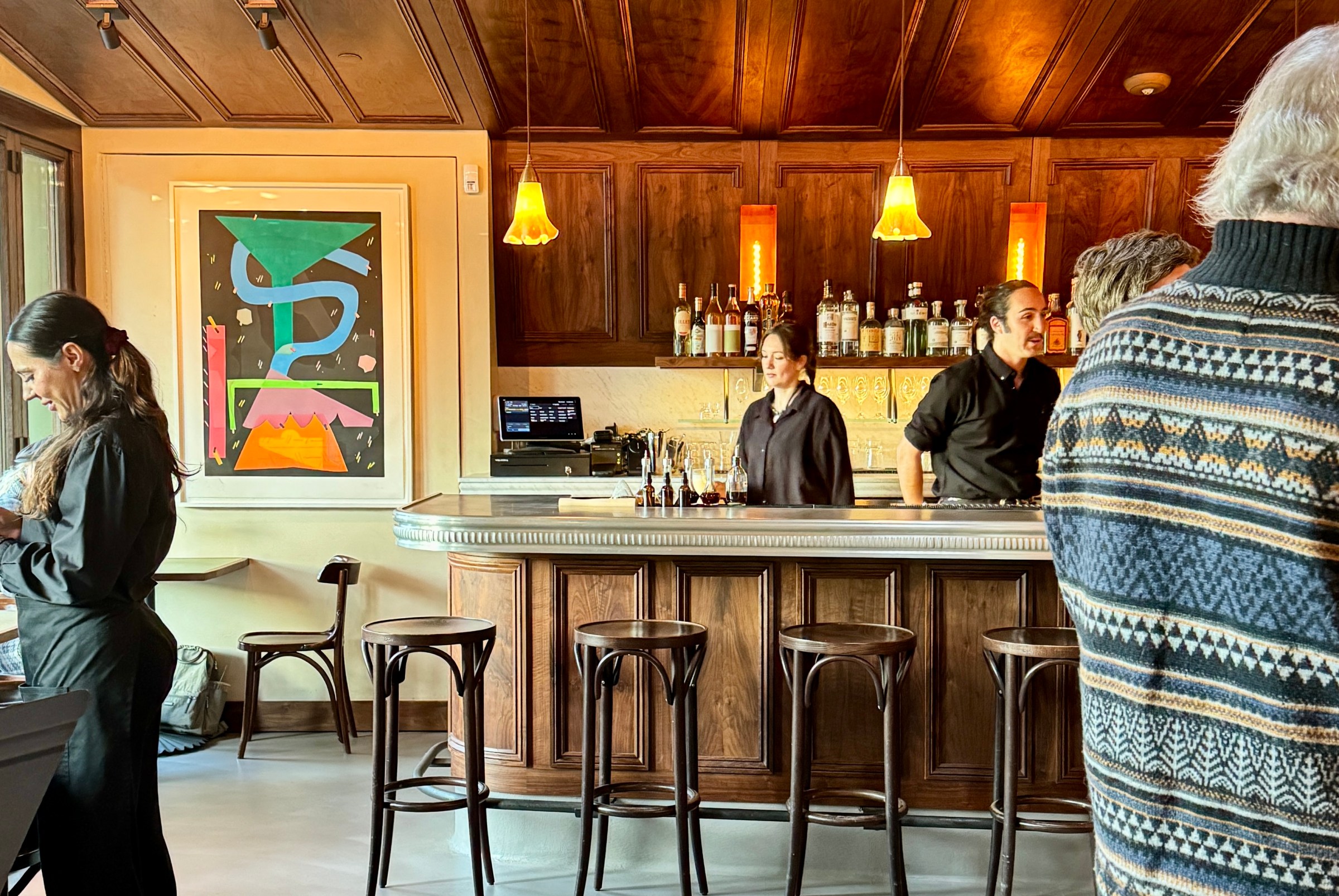 The interior of Bar Panisse in Berkeley.