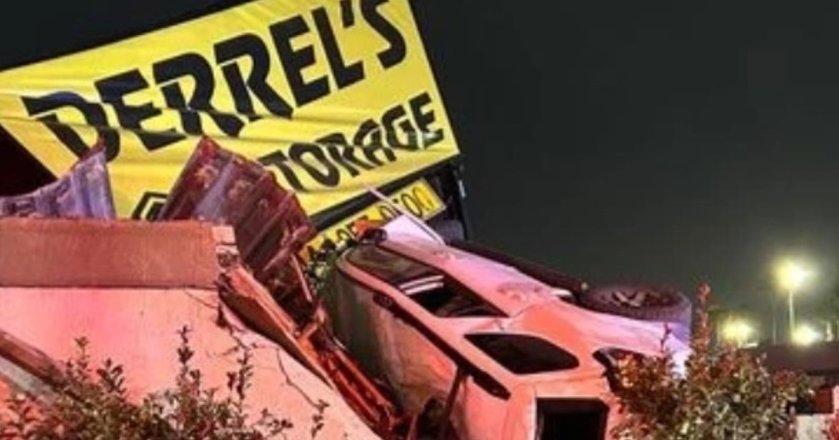 SUV Crashes Into Fresno, CA, Self-Storage Facility