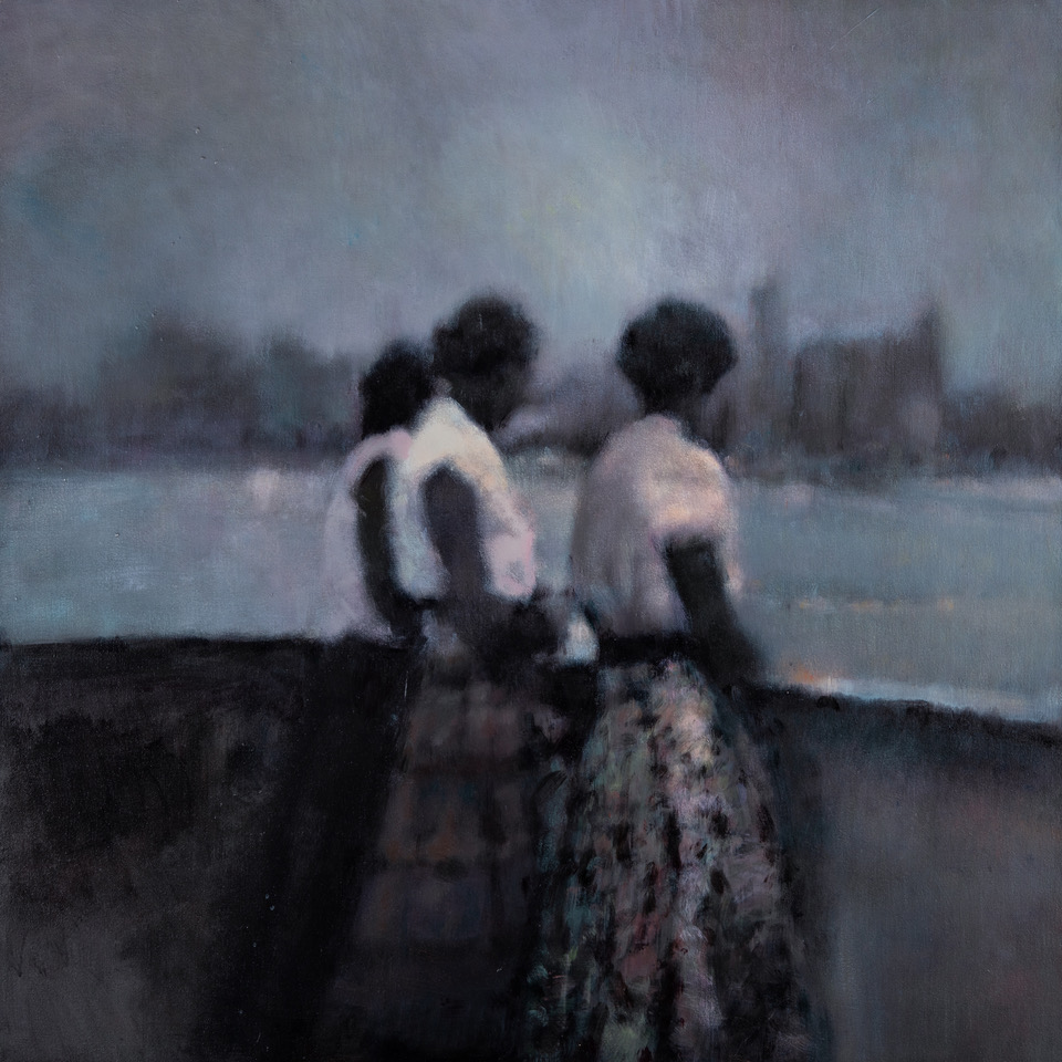 John Martin Gallery presents “The Three” by Anne Magill. Her...