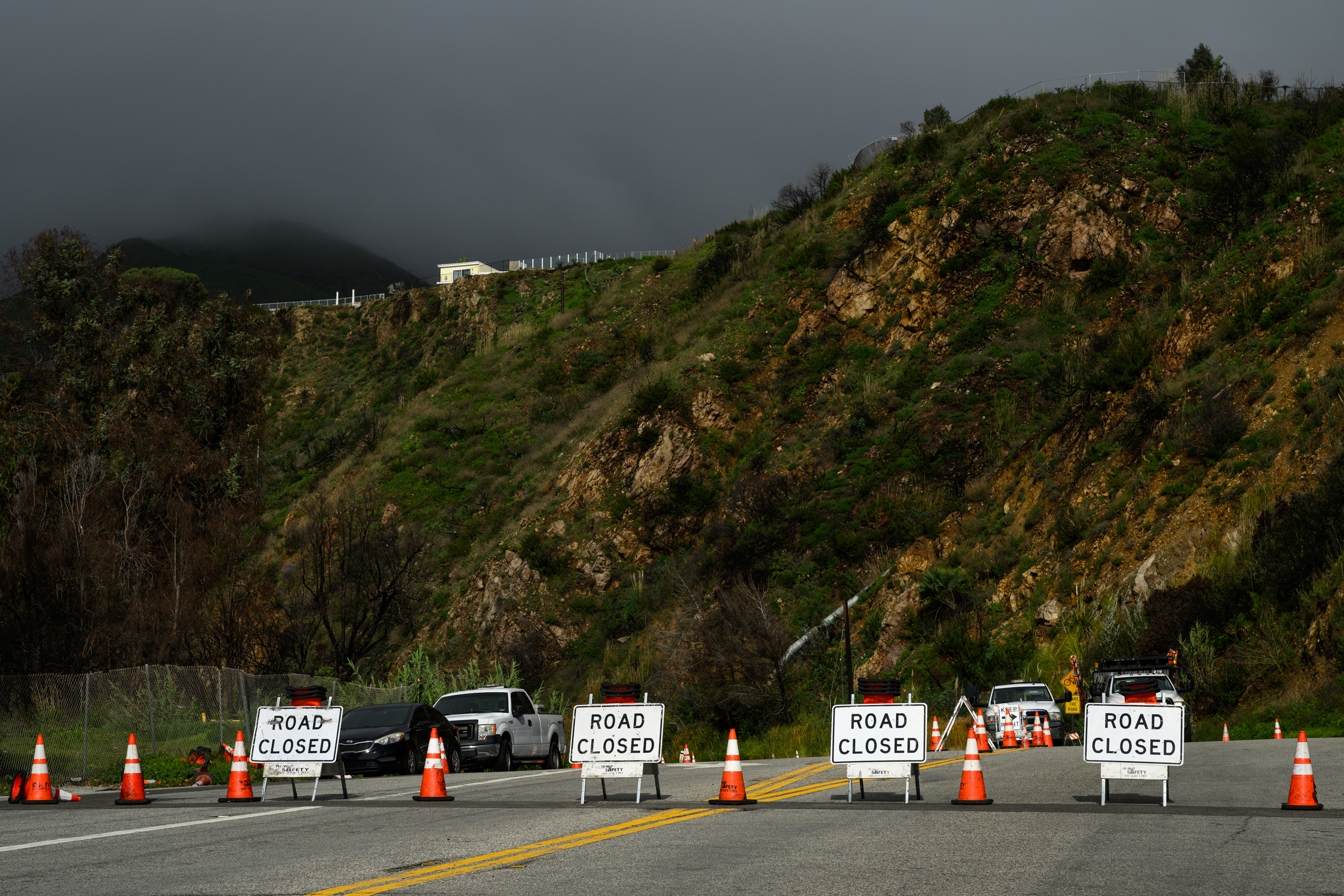 Topanga Canyon Boulevard is closed from Pacific Coast Highway to...