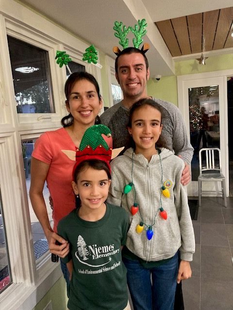 The Timoney family, including father Sean, mother Adriana and daughters,...