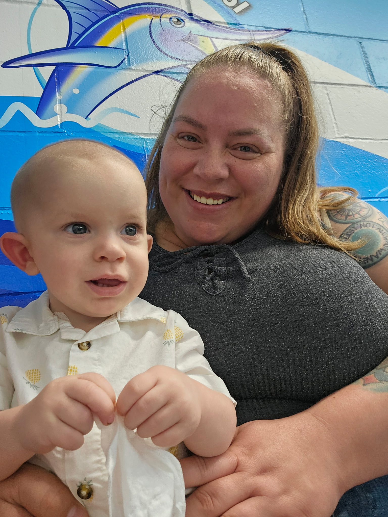 Brittany Salloway and her son Remington in a recent photo....