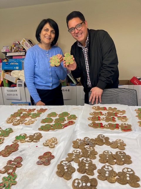 Executive Director Nina Patel and Volunteer Coordinator Kevin Bebe for...