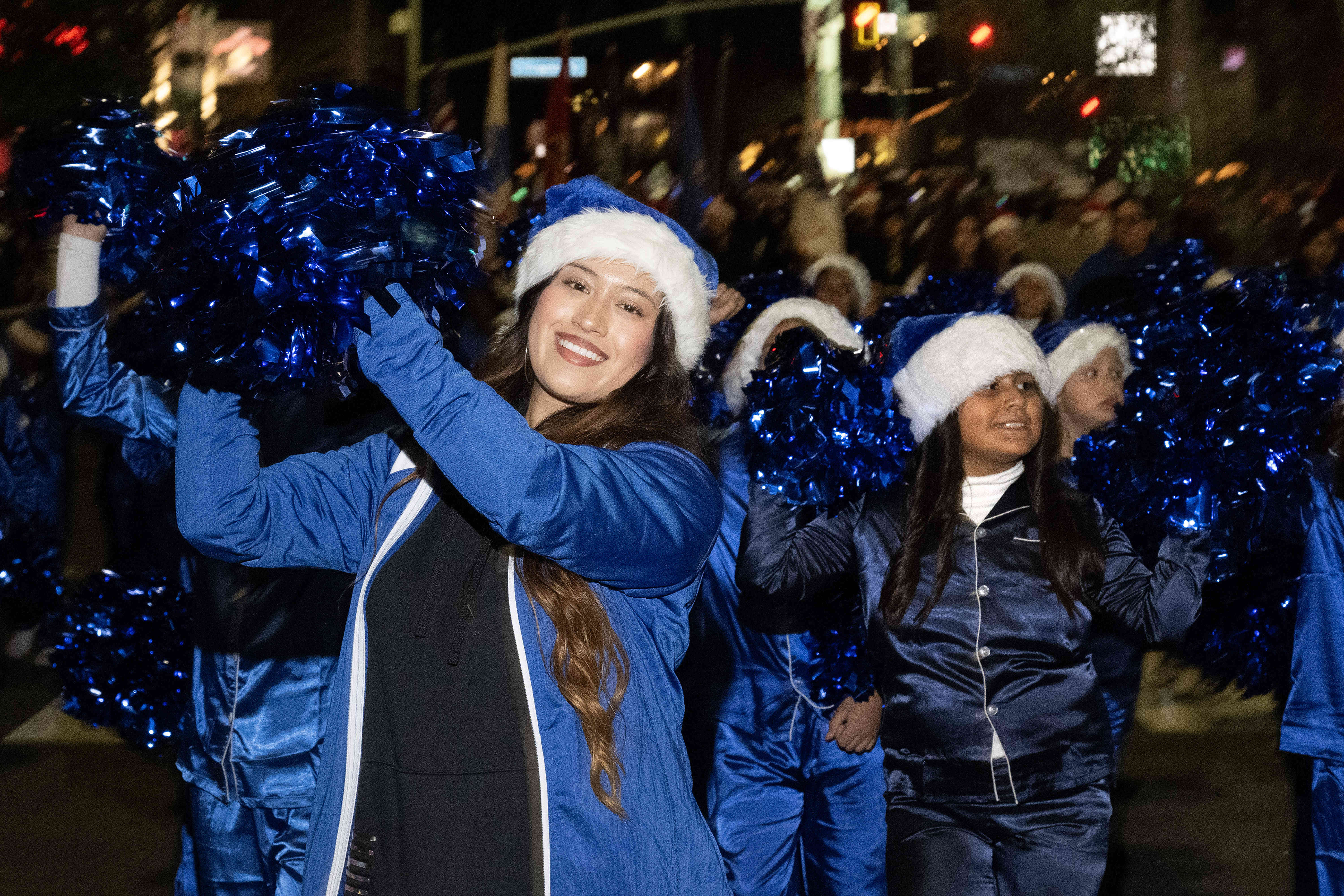 The Lincoln WRAP Cheer Team performs during the 41st Belmont...