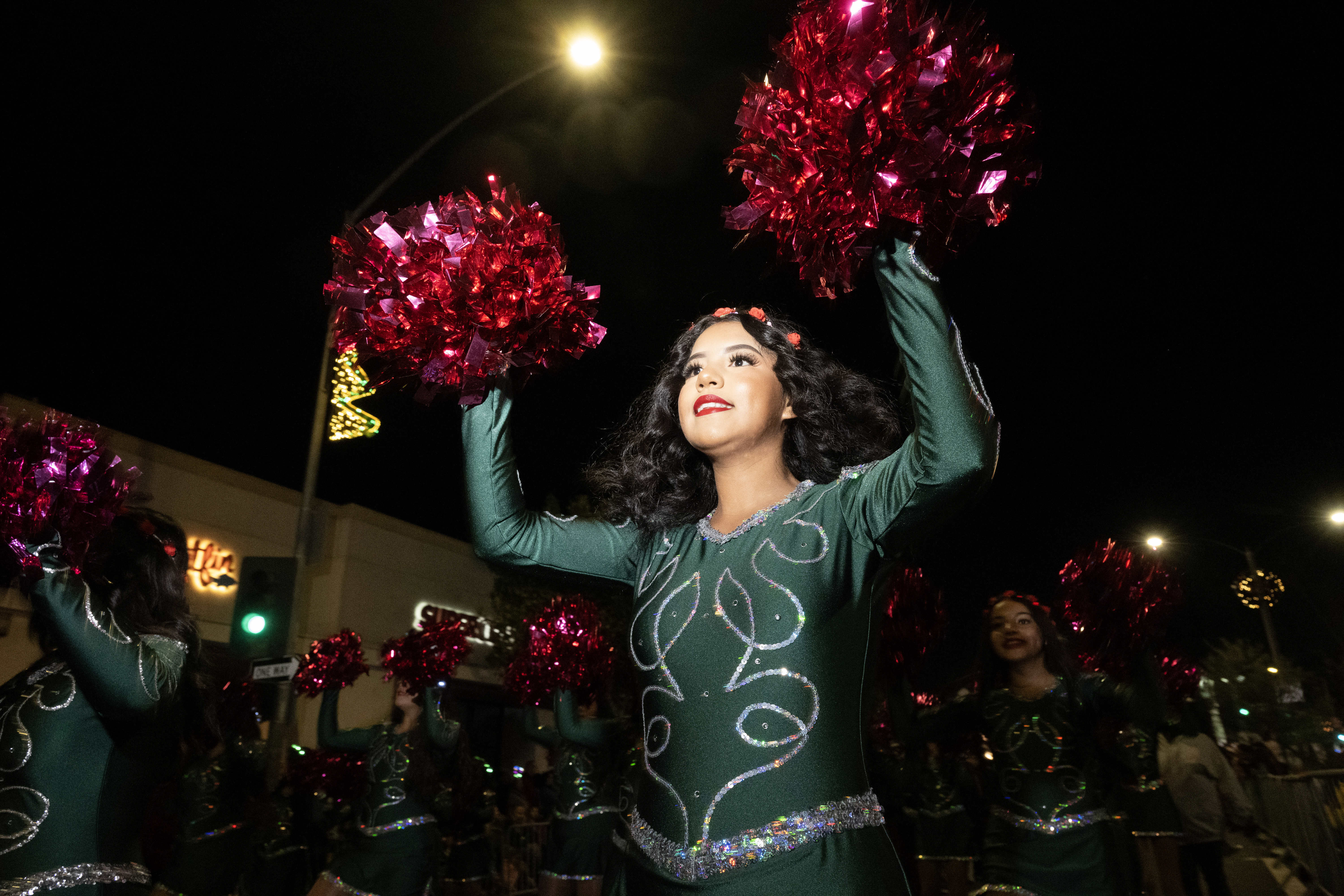 Cabrillo High School performs during the 41st Belmont Shore Christmas...