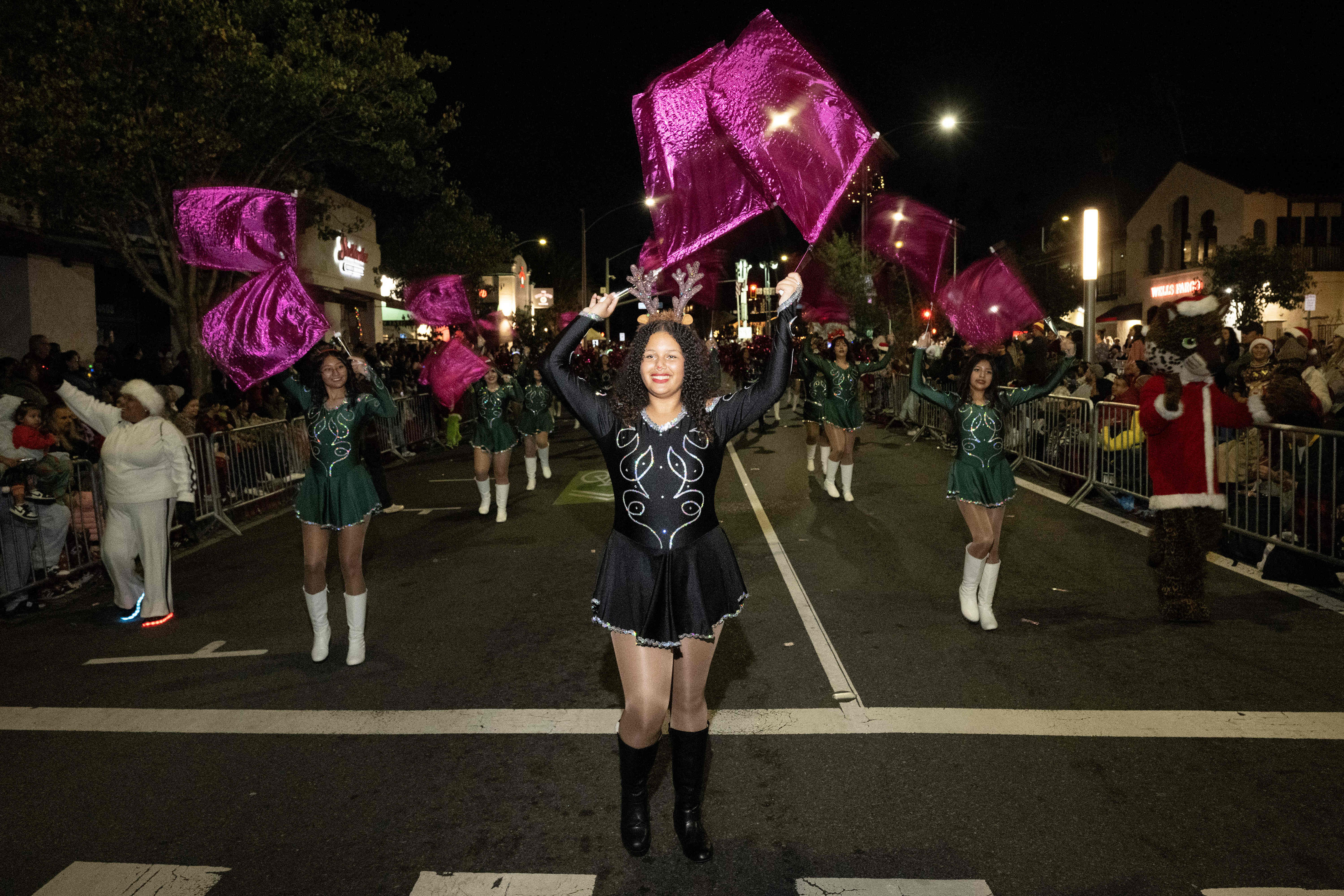 Cabrillo High School performs during the 41st Belmont Shore Christmas...