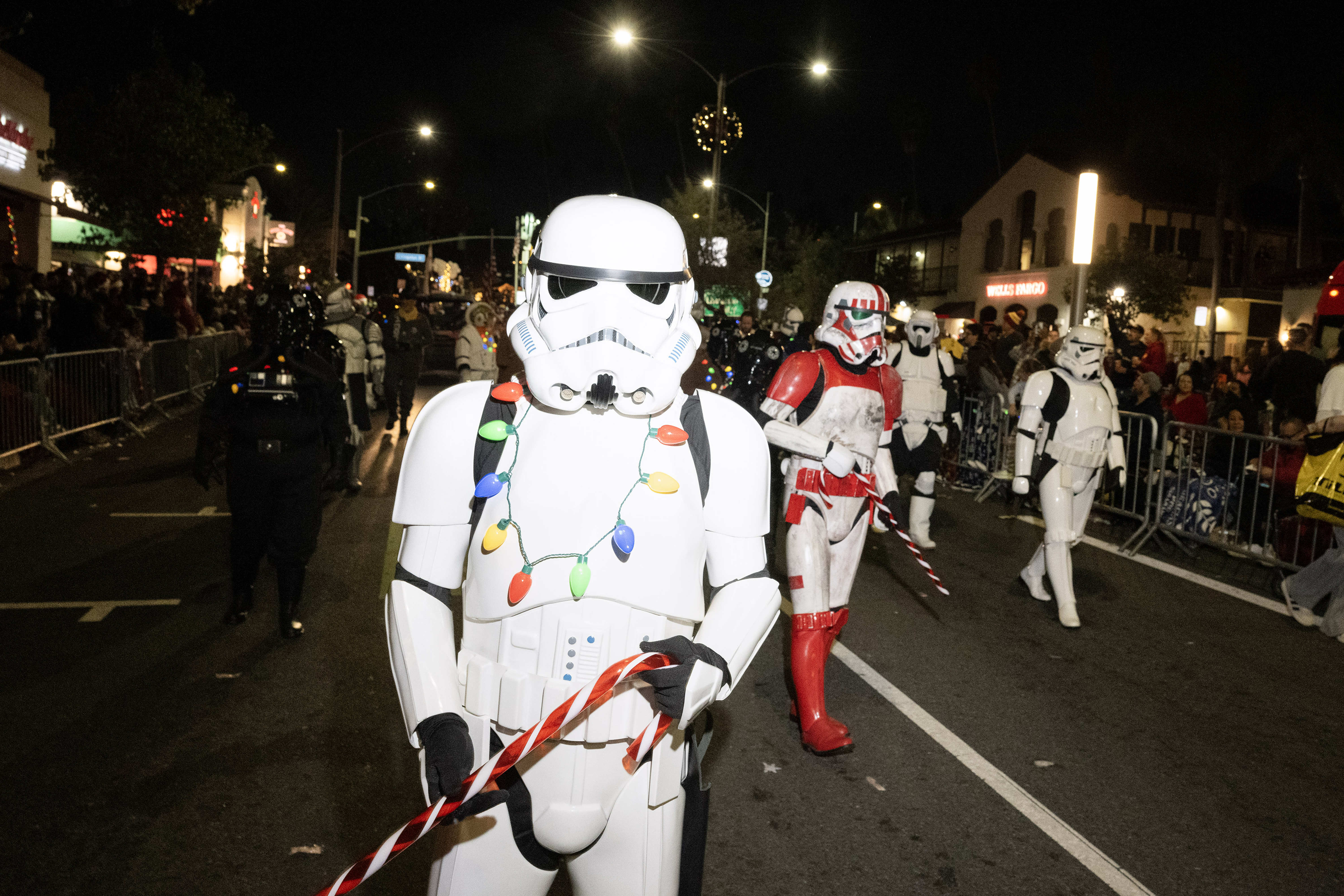 The 501st Legion walks in the 41st Belmont Shore Christmas...