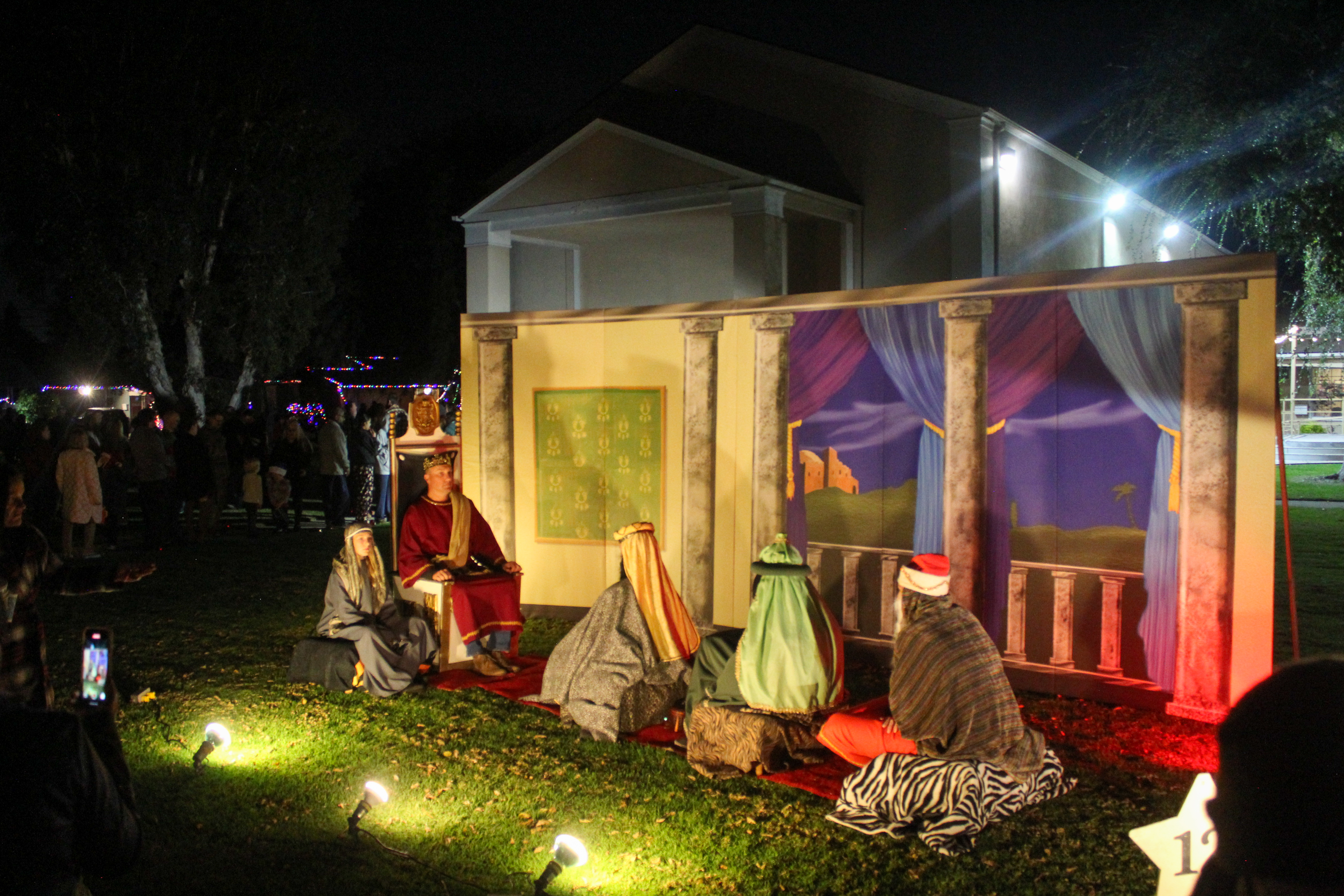 Herod sits before the Three Kings in one of the...