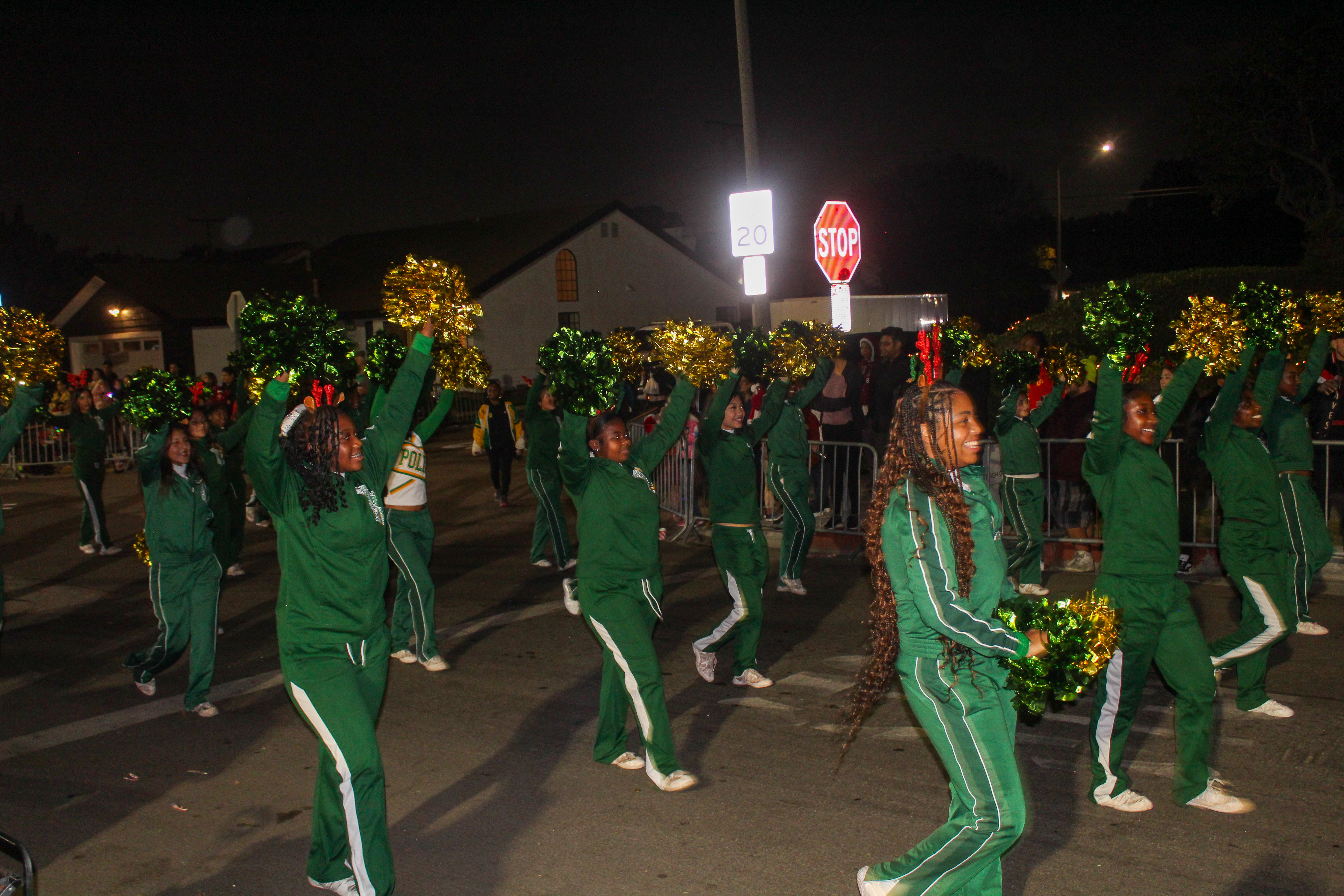 Poly High School’s cheer team at Long Beachâs 71st annual...