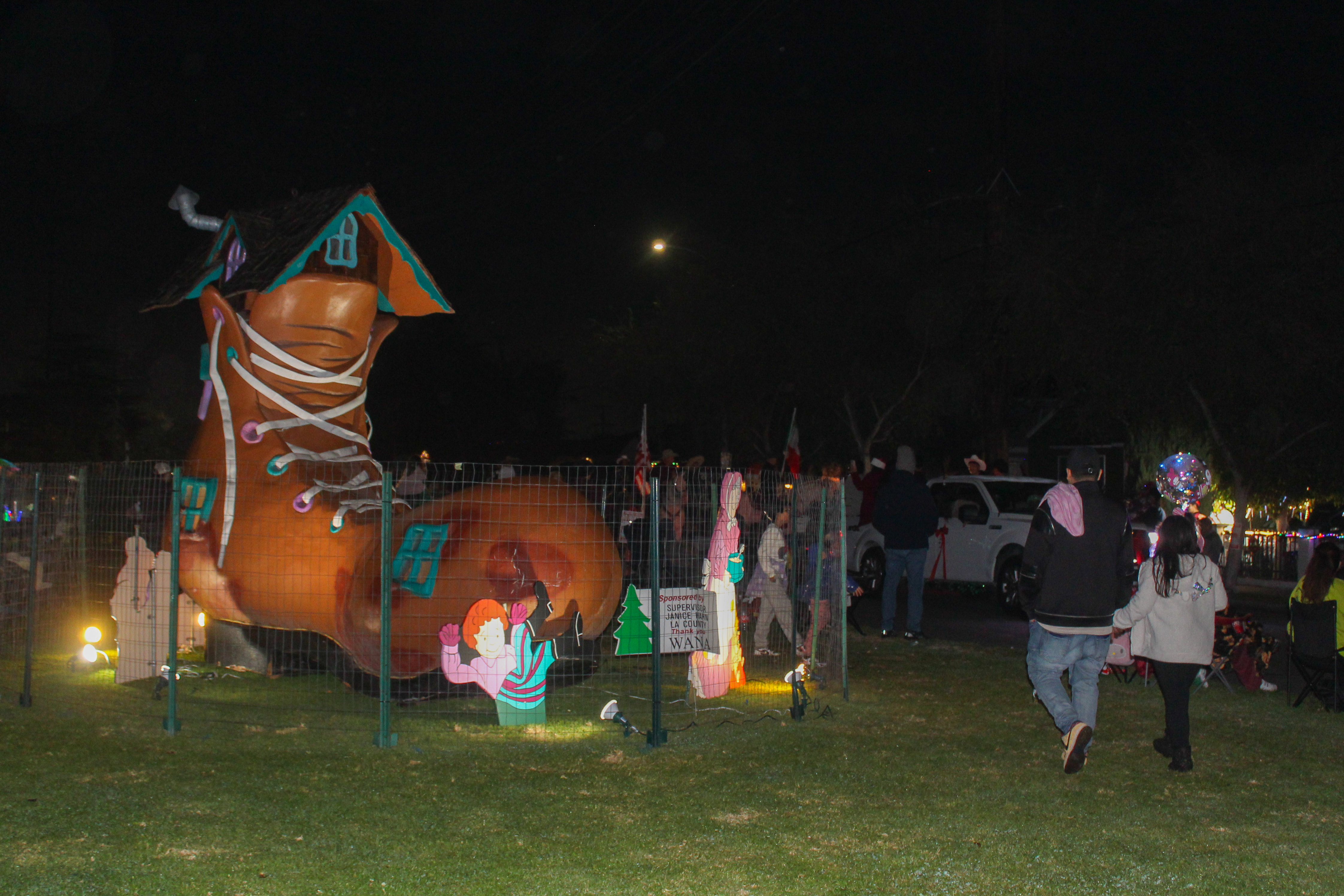 The median along Daisy Avenue in Long Beach is decorated...