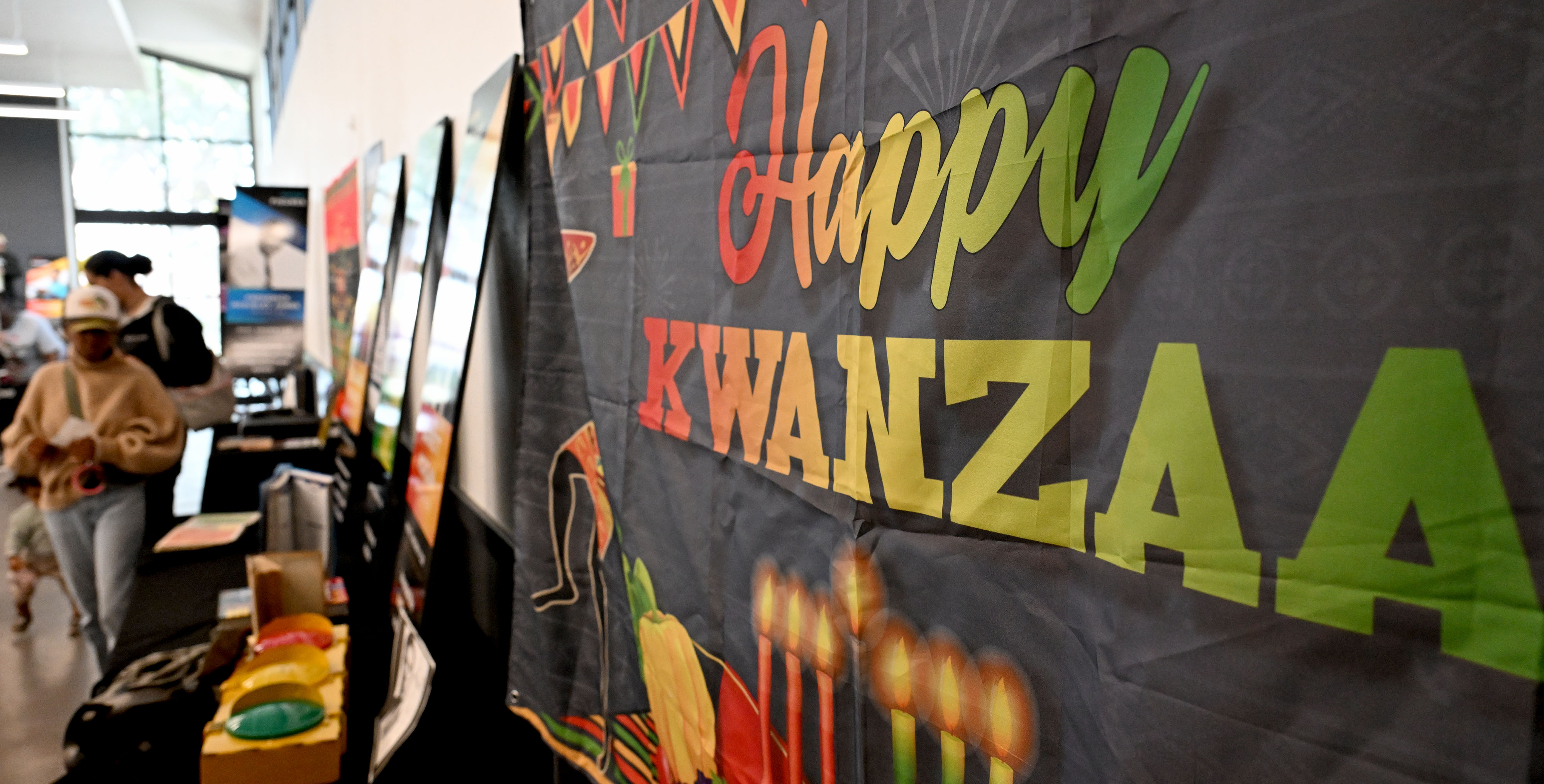 Part of a display at the Kwanzaa Experience. The Long...