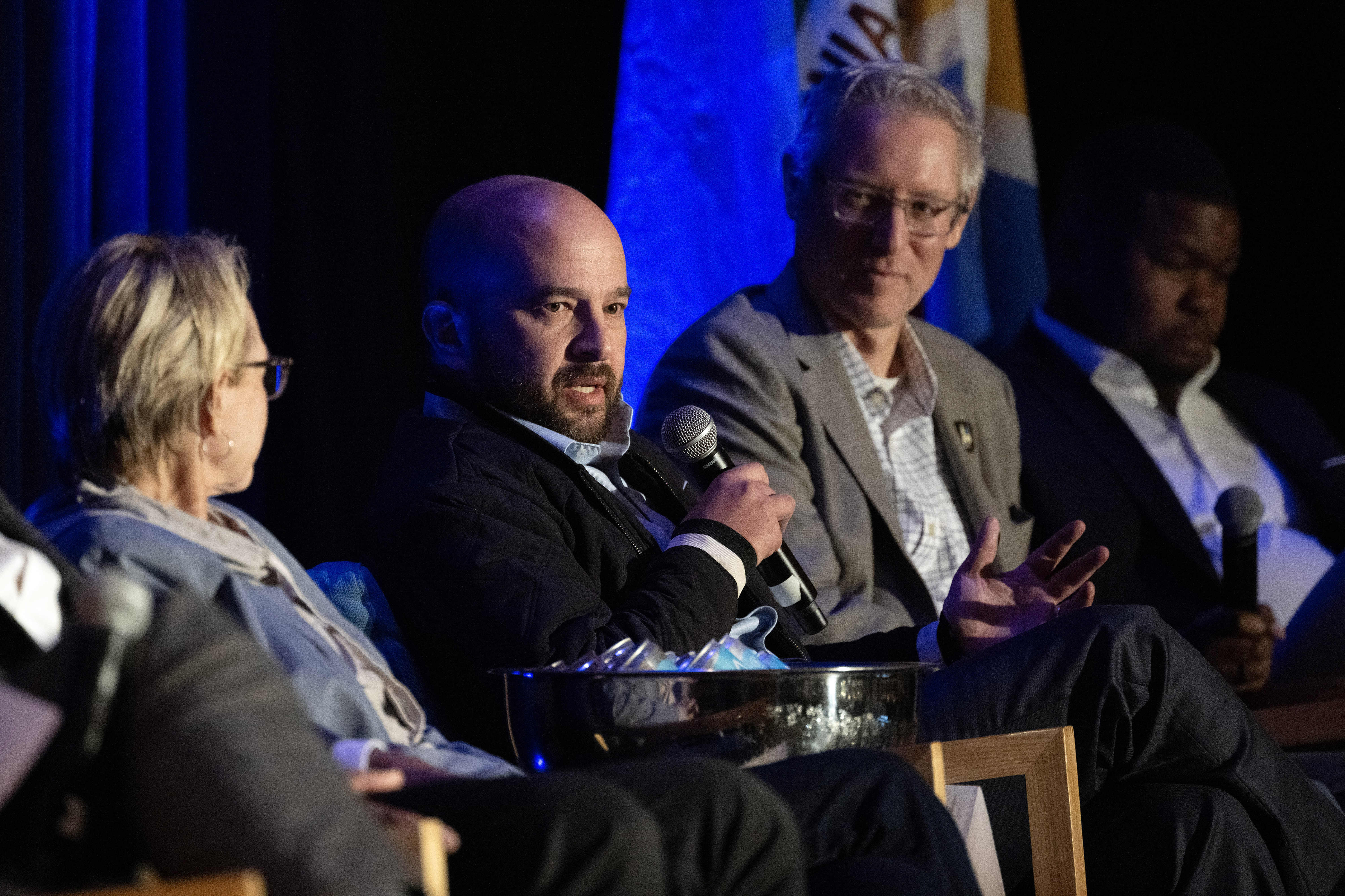 Paul Freedman of Innovation Baseball Partners participates in a panel...