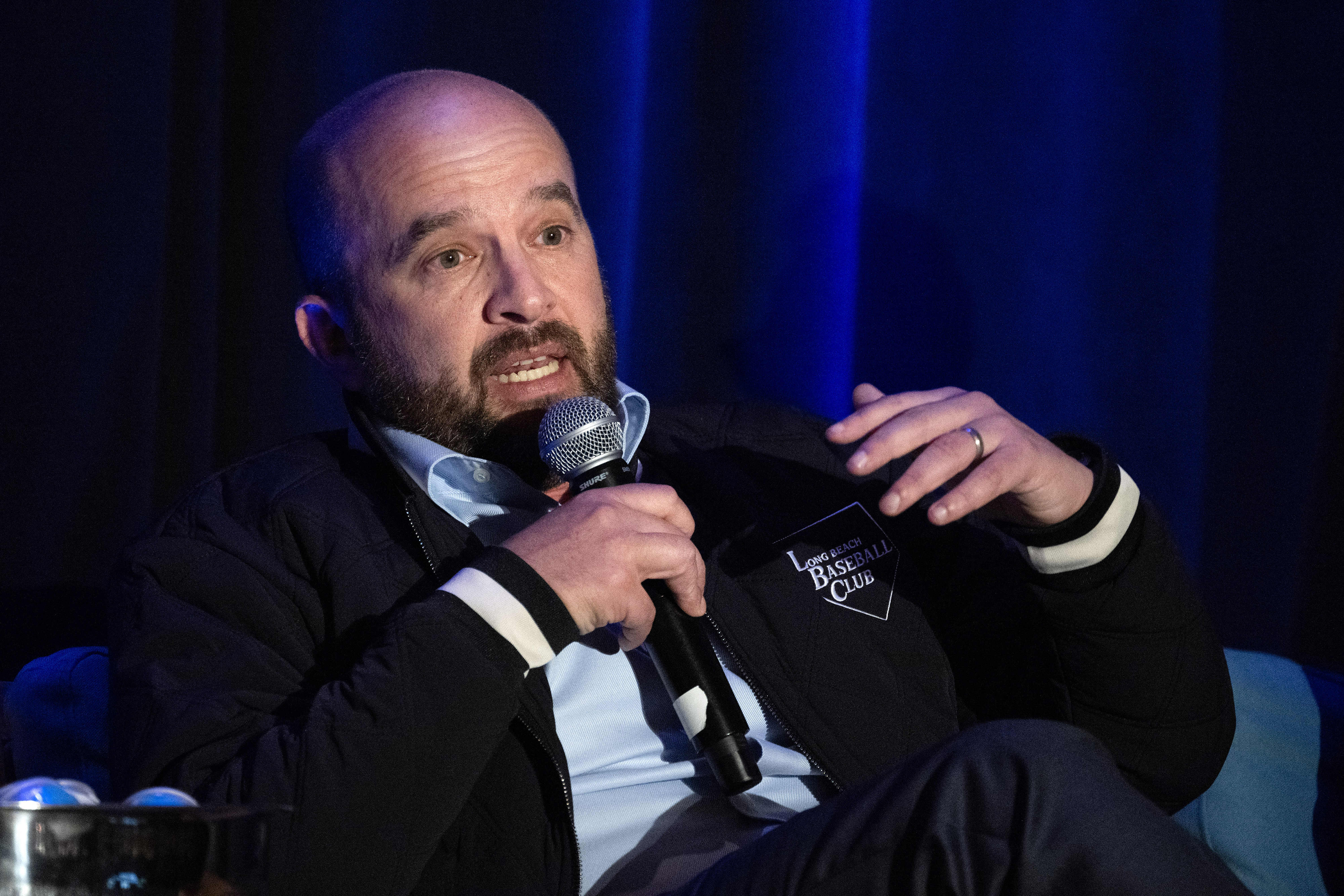 Paul Freedman of Innovation Baseball Partners participates in a panel...