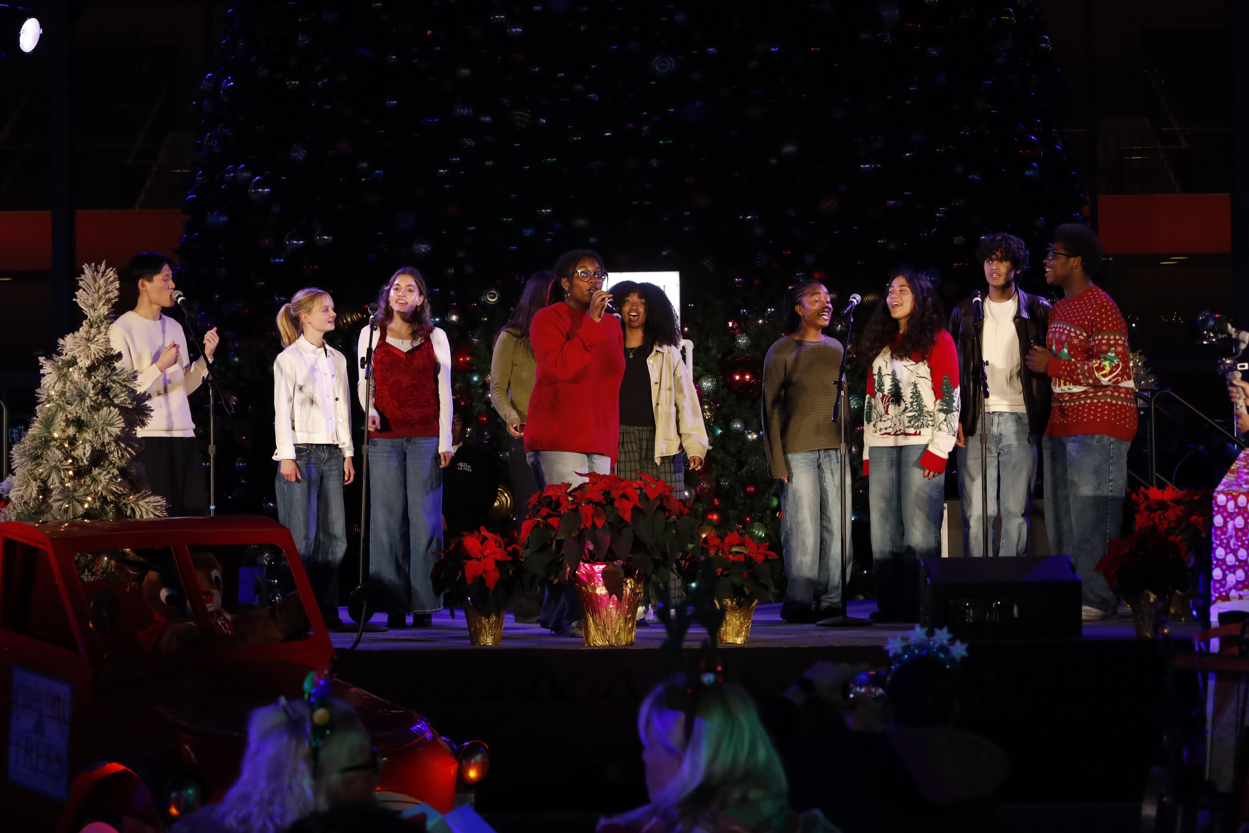 The a cappella group, So Cal VoCal from USC, performed...