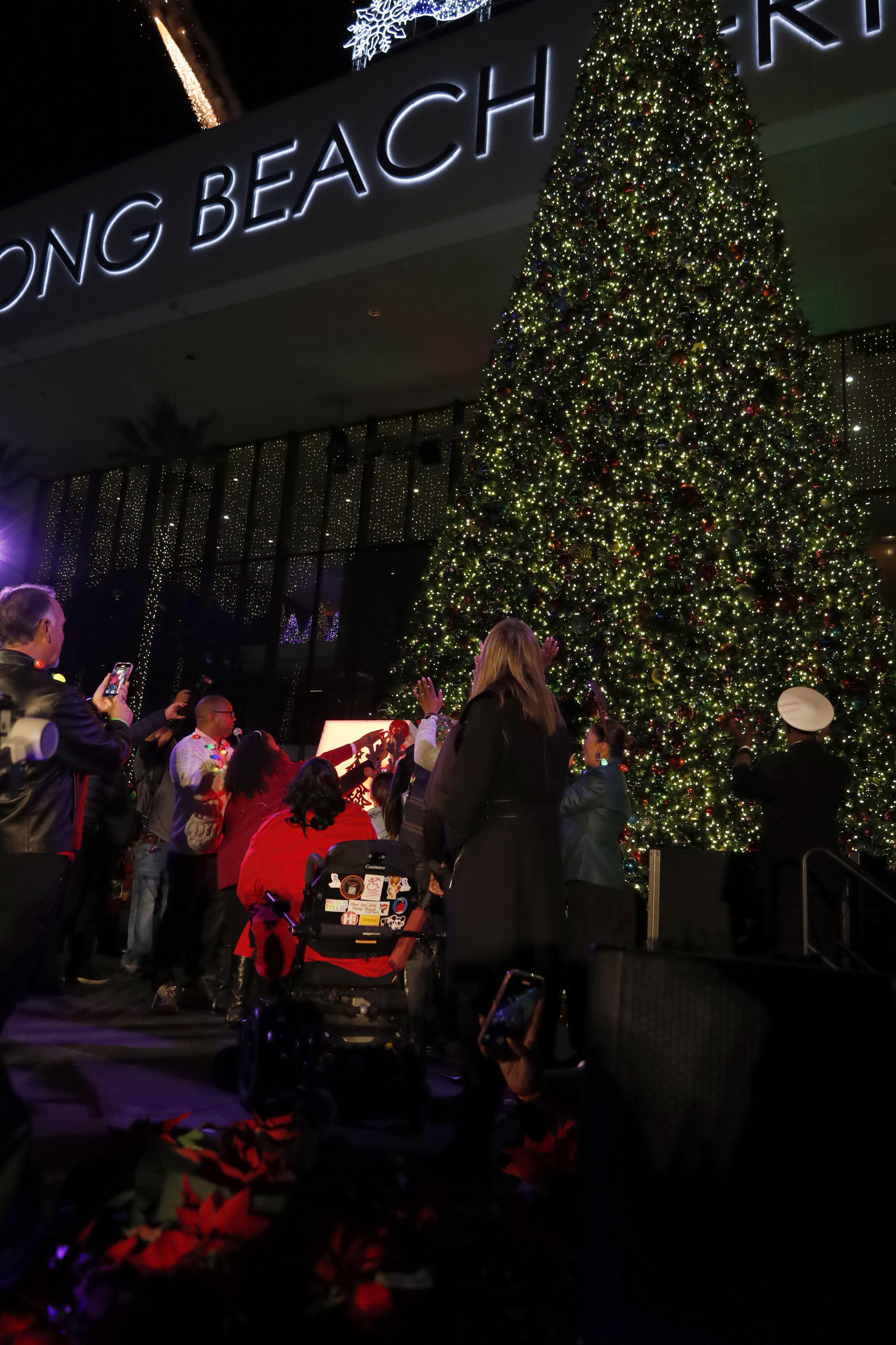 The moment the Christmas tree lights turn on is a...