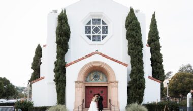 Exterior of Liberty Station's North Chapel reopened as an event space by Snake Oil Venue Company in Point Loma, San Diego