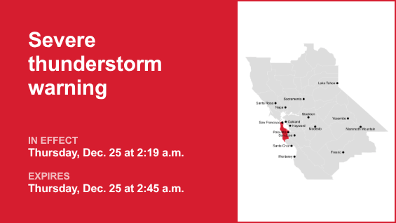 Look for damaging winds with thunderstorms in San Francisco and San Mateo counties Thursday – The Mercury News