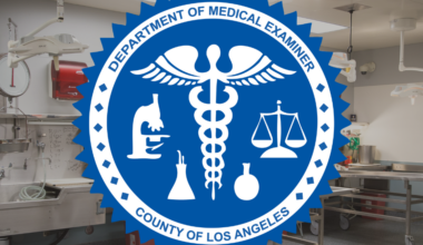 The L.A. County Department of Medical Examiner logo.